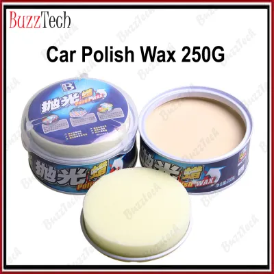 BuzzTech Car Polish Wax 250G Remove Dirty Mark Stain Car Coating Waxing Paint Coating Care with Sponge Paint Care