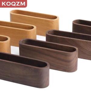 [COD] KOQZM KITCHEN Business Card Holder Wooden Organizer Office Desk Name Card Display Stand With Pen Slot Memo Pad Cards Stand Card Holder Storage