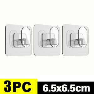 Feelife 10Pcs Enlarged and Thickeneded Strong Adhesive Hooks Bathroom Towel Hooks Door Back Hooks Waterproof and Traceless Universal Hooks Sturdy and Durable