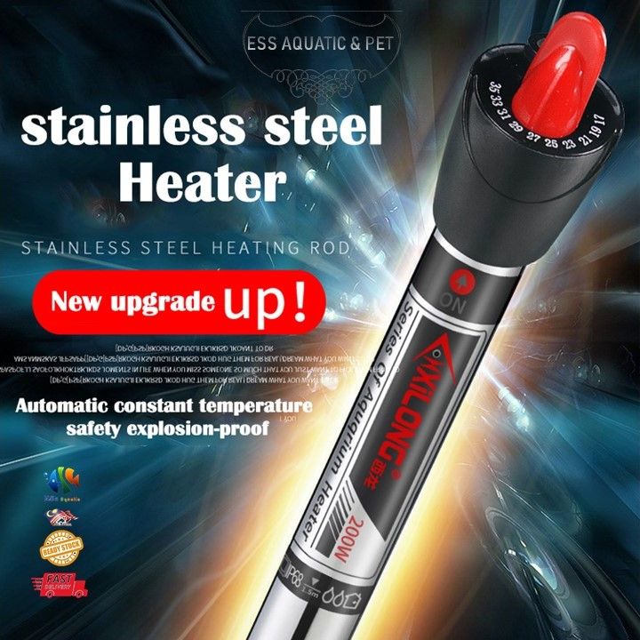 XILONG Aquarium Heater Rod Stainless Steel, Alat Rod Pemanas Akuarium ...