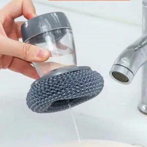 Cọ Rửa Chén Thông Minh 2in1 Có Bình Đựng Nước Rửa Chén | Dụng Cụ Cọ Nồi Đa Năng Tiện Lợi Cho Nhà Bếp