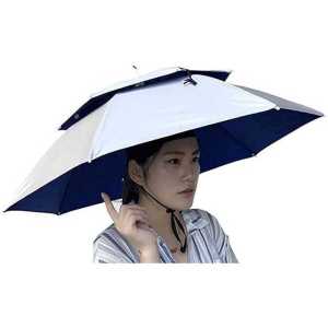 BARU Topi Payung Kepala Dewasa Untuk Pancing 77 cm Jumbo 2 Lapis Anti Bocor - UC7