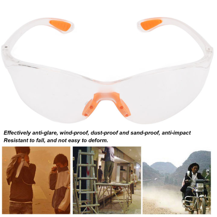 Protective Eyeglasses Fall Resistant Safety Goggles Windproof Anti Glaring Dust Proof Strong Toughness for Experiment for Welding for Cycling Lazada Singapore