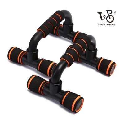 T2P Push Up Bar Home Gym Fitness Bar Incline Workout Travel Ready Strength Training Equipment