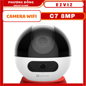 CAMERA WIFI TRONG NHÀ EZVIZ C7 8MP ỐNG KÍNH KÉP - Xoay 360 Độ Đàm Thoại 2 Chiều Phát hiện chuyển động Cảnh Báo Đèn