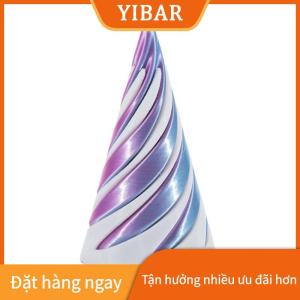 YIBAR 3D in xoắn ốc hình nón đồ chơi thần tài đồ chơi không thể kim tự tháp Passthrough điêu khắc mini xoáy chủ đề ảo ảnh cho trẻ em và người lớn