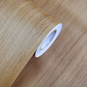 Self-adhesive Wood Wallpaper Table Wardrobe Door Cabinet Furniture Decor PVC Film Thickened Waterproof  100CM