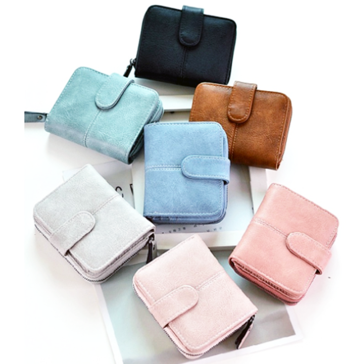 Dompet Mini Wanita Korean style Bahan PU Leather Impor - Murah | Lazada ...