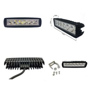 Lampu Tembak Sorot LED 6 Titik Mata CWL 18 Watt Cree 18W Motor Mobil WorkLight Bar 18 Watt 18Watt