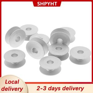 [COD] SHPYHT Local delivery Ship within 24 hours 10pcs 21mm Industrial Aluminum Bobbins For Singer Brother Sewing Machine Tools