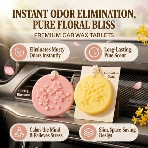Car Air Freshener Scent Wax Tablet Long-Lasting Fragrance Eco-Friendly Aroma