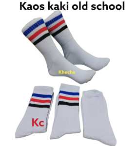 Kaos Kaki Garis Setrip Strip sport Vintage Panjang Tebal