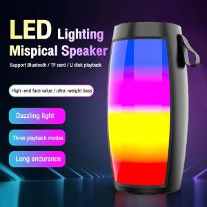 2023 New S12 Pro Wireless Bluetooth 5.3 Speakers RGB Ambient Light Powerful Portable Sound Box Subwoofer Car Audio Bass MP3 Player Sound System LED Lights