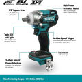 [Japanese Seiko] Makita DTW285 18V Impact Wrench Engine Cordless Electric Wrench Power Tool 520 N.m 1/2" Torque Rechargeable Impact Wrench with battery. 