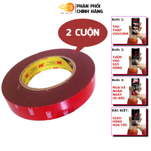 Băng keo 2 mặt cường lực  siêu dính màu xám 3M VHB GPL-110 dài 3m - nhiều kích thước dán logo đồ chơi xe dán được nhiều bề mặt như nhựa thủy tinh