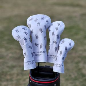 MASTER BUNNY Golf Club #1 #3 #5 Wood Headcovers Driver Fairway Woods cover PU Leather Head Covers Set Protector Golf Acc