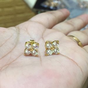 10k SD stud Earing (two tone)
