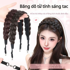 🔥Giá sốc🔥Băng đô từ tính bện / tóc giả Velcro cho nữ /Băng đô bện kiểu đuôi cá/dây buộc tóc từ tính/băng đô tóc giả
