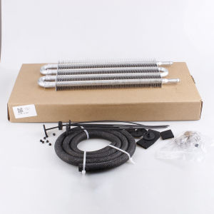 Universal Aluminum Transmission Oil Cooler Kit - 4/6/8 Rows - Auto-Manual Engine Oil Radiator for Honda/Isuzu/Suzuki/Daihatsu