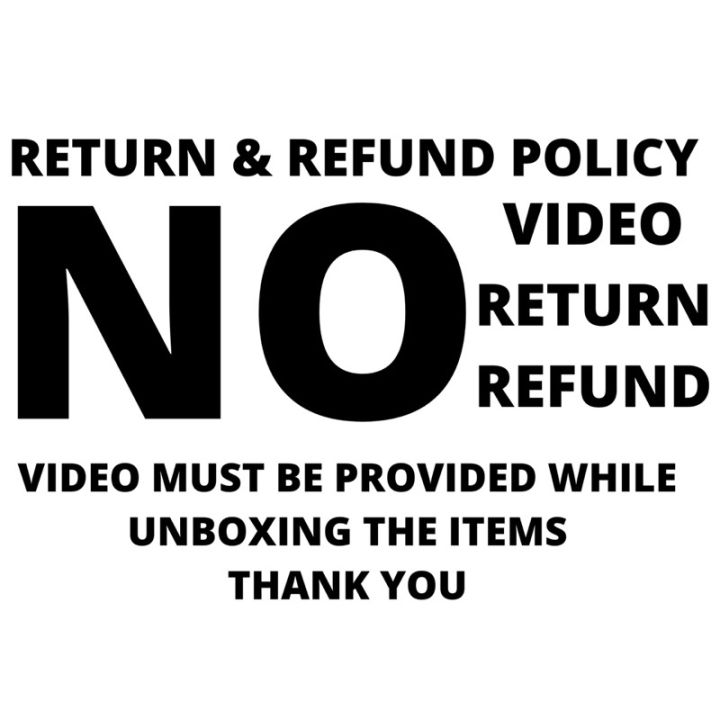 No video No refund Sticker | Lazada PH