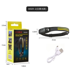 USB Charging Waterproof LED Headlamp Source Running Head-Mounted Light Outdoor Miners Lamp Night Fishing lamp