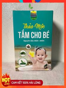 Thảo mộc tắm cho bé Bảo Khang (hộp 20 túi) lá tắm bé thảo dược tắm bé ngăn hăm ngứa ở trẻ rôm xảy mát da