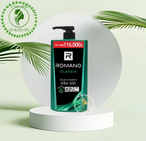 Dầu Gội Romano Classic 900g Cho Nam + Tặng Xà Bông 90g/ Nước Hoa 18ml – Sạch Gàu Thơm Lâu