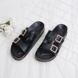 DUNKENSTOCK Kimmy Sandal Wanita Sendal Selop Slip On Birken Puyuh Bahan Premium Model Terbaru Kekinian