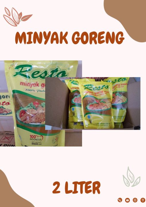 Minyak Goreng Resto 2 Liter Minyak goreng promo murah / Minyak goreng 2
