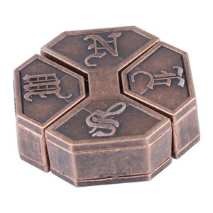 SHEBE668 Luban Lock Magic Baffling Intelligence Puzzle Educational Early Learning Intelligence Game Blocks Toy Luban Lock Puzzle Toy Metal Brain Teaser Toys Metal Wire Puzzle Puzzles Game
