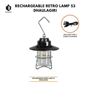Dhaulagiri Rechargeable Retro Lamp 53 - Lampu Lentera Dhaulagiri  Gantung Waterproof-Lampu Charger