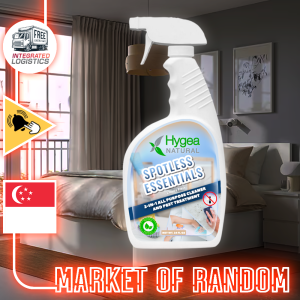 🇺🇸USA IMPORTS🇸🇬 Hygea Natural Spotless Essentials 2-in-1 All Purpose Cleaner and Dust Bed Mite Spray 500ml
