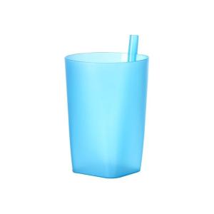 Children Infant Baby Sip Cups Bright Candy Color Cup with Built in Straw Food-grade Plastic Integrated Straw Cup Kids Water Bottle