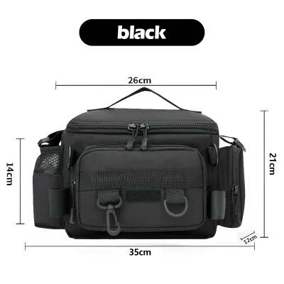 Multifunctional Fishing Bag High-capacity Waist Bag Waterproof Wear-resistant Sling Bag Joran Pancing