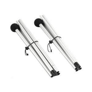 2Pcs Gardening Shelter Tarps Poles Adjustable Aluminum Rod Light Weight Canopy Poles Beach Tents Part for Camping Hiking