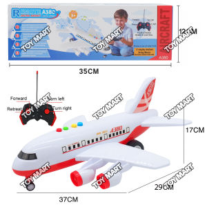 RC Airbus Plane Toy A380 Design w/ Realistic Sound Effect Airplane Toy