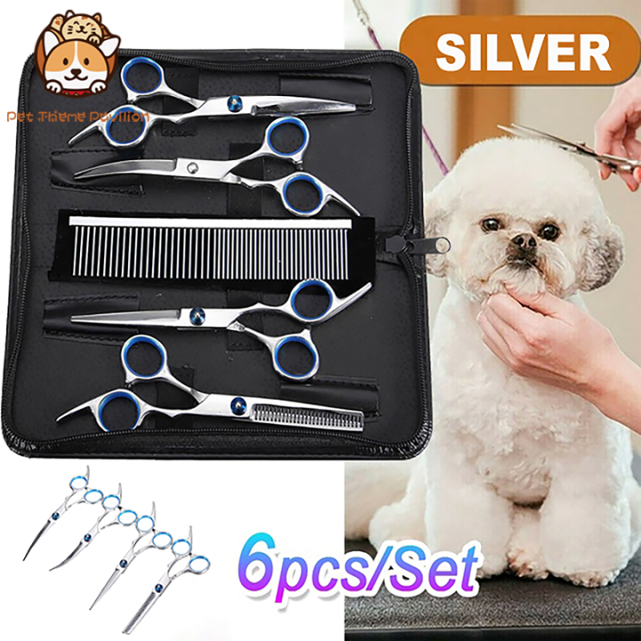 Pet Dog Grooming Scissors Kit Professional Dog Grooming Shears Supplies