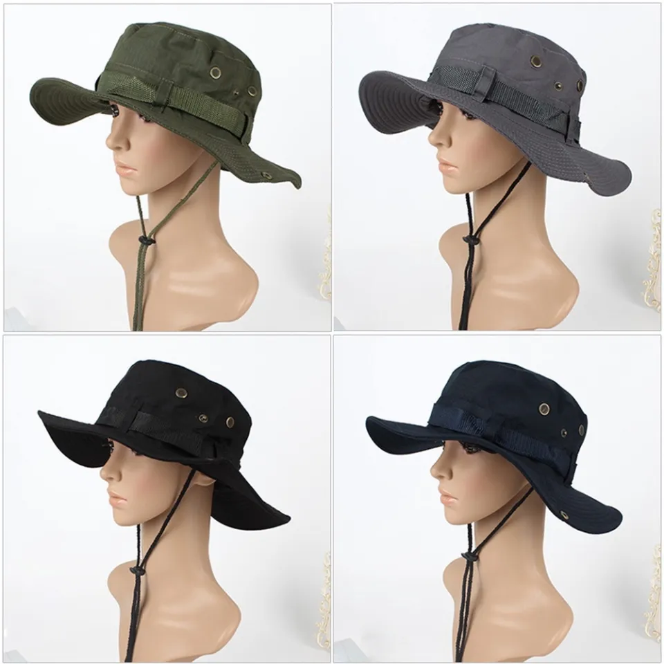 🥇2023】 Breathable Outdoor Men Fishing Wide Brim Garden Bucket Hat waway  cap for men