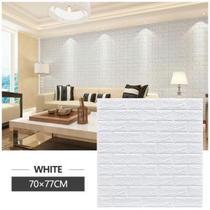 Big Size 70x77CM 3D Wallpaper Waterproof PE Foam Adhesive Wall Stickers Wall papers home decor Bricks design for wall