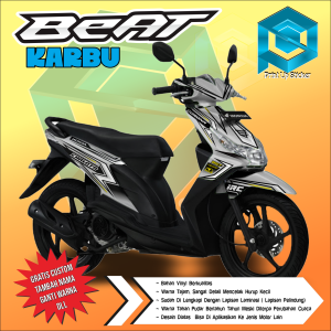 BISA COD DECAL STIKER DECAL FULL BODY VARIASI BK003 RACING KEREN HONDA BEAT KARBU