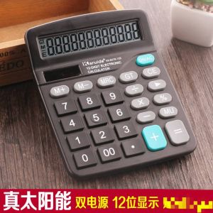 12 Digits Two-Way Power Electronic Calculator Office Equipment