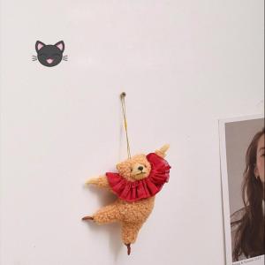 Sáng Tạo Ba Lê Gấu Mặt dây treo xe hơi Đáng Yêu Phòng Mặt Dây Chuyền trang trí ô tô Charm Gắn Túi Vật Liệu Sang Trọng Thích Hợp Cho Túi Ô Tô