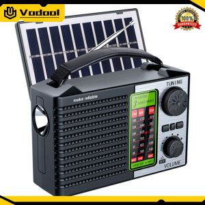 Portable Solar Radio with LED Torch and Bluetooth Speaker for Emergency Preparedness