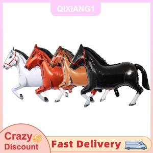 QIXIANG1 Ngựa Hình Nhôm Phim Bóng Sinh Nhật Trang Trí Ngựa Bóng Cưỡi Ngựa Trang Trí Tổ Chức Sự Kiện Đảng Trang Trí