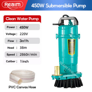 REAIM Sewage Submersible Water Pump High Power Heavy Duty Household Irrigation Pump 1800W 2HP cutting sewage pump