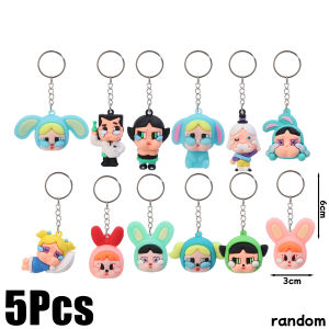 【♡Lovely girls house♡】10Pcs POP MART Girls Keychain Cartoon Cute Fashion DIY Pendant Doll Kid Toy Keychain