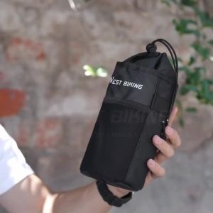 WEST BIKING Cycling Water Bottle Bag Outdoor Camping Hiking Cycling Bike Handlebar Water Bottle Bag Kettle Carrier Bicycle Bag