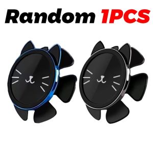 2pcs New Creative Lucky Cat Magnetic Car Mobile Phone Holder Steering Wheel Gravity Gyroscope Multi Car Navigation Suction Cup Mobile Phone Holder Car Accessories