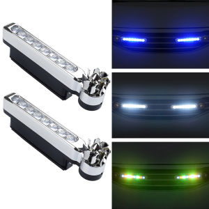 1Pcs LED Wind Powered Vehicle Lights Car Daytime Running Lights with Rotating Fan Car Lamp No Need External Power Supply