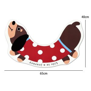 พรมชักโครก 65*55 น้องหมาคัชชุน Uดูดซับน้ำได้ดี พรมเช็ดเท้า แห้งไว พรมซิลิโคนไดอะตอมไมต์ พรมสไตล์เกาหลี